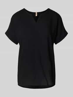 Soyaconcept V-hals shirt met korte mouwen Black Dames