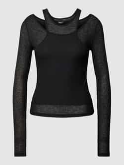 Gina Tricot Shirt met lange mouwen en cut-outs