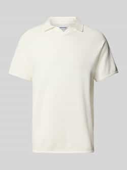 Jack & jones Slim fit poloshirt met structuurmotief model 'HILL KNIT'