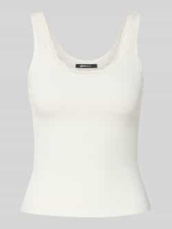 Gina Tricot Top met bandjes in riblook met kant
