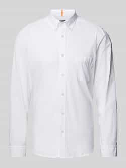 Boss Orange Slim fit vrijetijdsoverhemd met button-downkraag model 'Rickert'