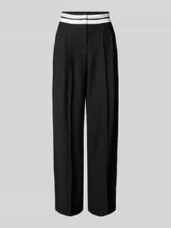 Marc Cain Wide Fit High Waist Broek Wichita Black Dames