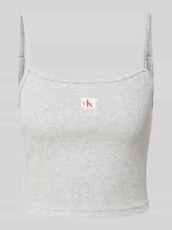 Calvin Klein Jeans Korte top met labeldetail