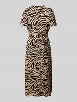 Apricot Midi-jurk met strikceintuur