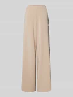 Guess Activewear Wide leg stoffen broek met labelbadge model 'OLYMPE'