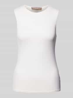 Christian Berg Woman Selection Top van zuivere wol met ronde hals