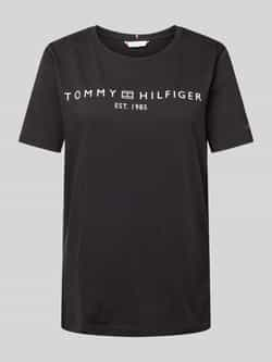 Tommy Hilfiger T-shirt REG CORP LOGO C-NK SS met een logo-opschrift