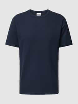 Selected Homme Blauwe Seersucker T-shirt voor heren Blue Heren