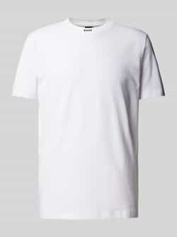 BOSS GREEN T-shirt Tee Rib met logo aan de hals