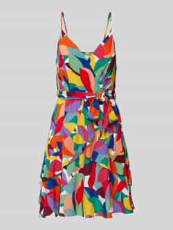 Apricot Knielange jurk met all-over print