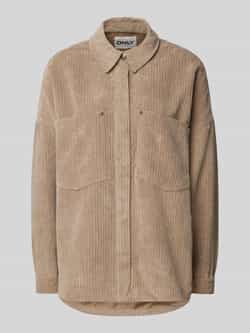 Only Oversized overhemdblouse van corduroy model 'JANINE- RAI'