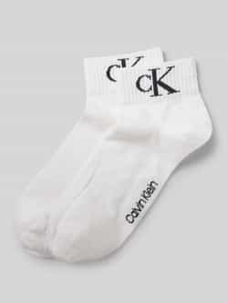 Calvin Klein Jeans Sokken met labelprint in een set van 2 paar