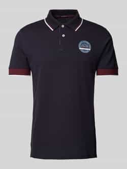 Christian Berg Men Slim fit poloshirt met printdetail