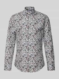 Seidensticker Slim fit zakelijk overhemd van katoen met kentkraag