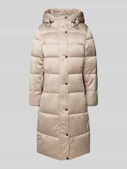 S.Oliver RED LABEL Regular fit gewatteerde lange jas in satijnlook