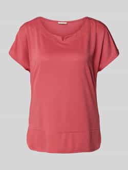 Tom Tailor T-shirt met gesplitste ronde halslijn
