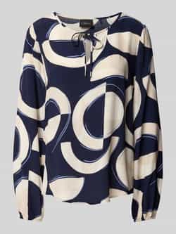 s.Oliver BLACK LABEL Relaxed fit blouse met lange mouwen van pure viscose