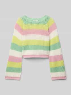 Tom Tailor Korte gebreide pullover van puur katoen