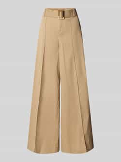 MAC Stoffen broek met riem en steekzakken model 'Carletta'