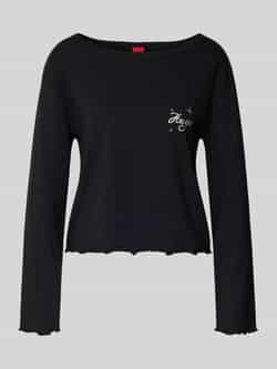 HUGO Regular fit shirt met lange mouwen en katoen