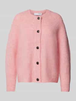 Selected Femme Gebreid jack met doorknoopsluiting model 'LULU'