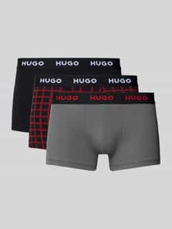HUGO Slim fit boxershort van katoenmix in een set van 3 stuks