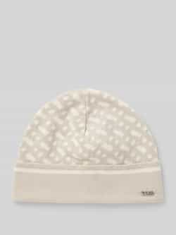 Boss Beanie met labelapplicatie model 'Lendia'