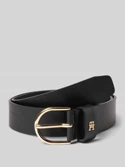 Tommy Hilfiger Leren riem ESSENTIAL EFFORTLESS Damesriem 3 5 cm breed casual en jeans ovale enkeldoornsluiting