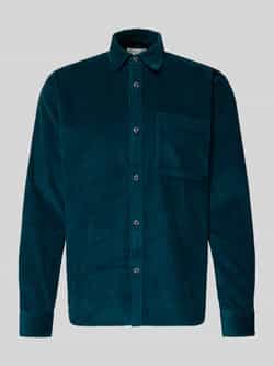 Tom Tailor Denim Relaxed fit ribcordoverhemd van puur katoen