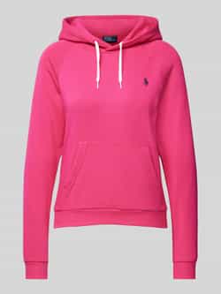 Polo Ralph Lauren Cyclamen Sweatshirt met Capuchon en Logo Pink Dames