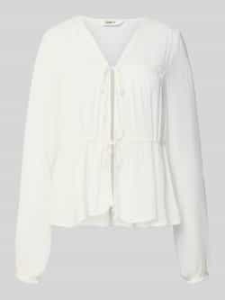 Only Regular fit blouse met lange mouwen van pure viscose model 'CHIARA'