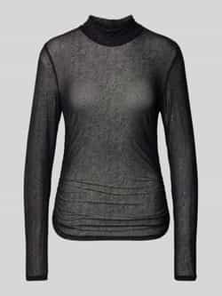 Gestuz Shirt met lange mouwen en opstaande kraag model 'Glimma'