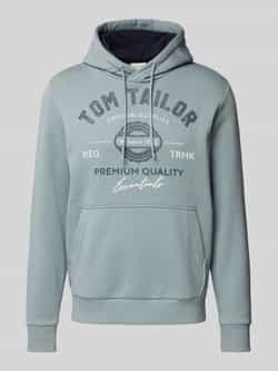 Tom Tailor Regular fit hoodie van katoenmix met logoprint