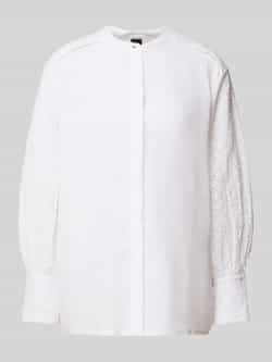 Boss Overhemdblouse met broderie anglaise model 'Beliah'