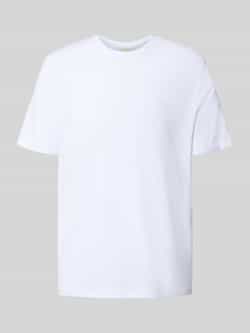 Calvin Klein Jeans T-shirt met geribde ronde hals
