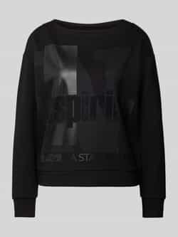 Monari Sweatshirt met statementprint