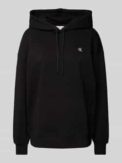 Calvin Klein Jeans Hoodie met logostitching model 'SCRIPT INSTITUTIONAL'