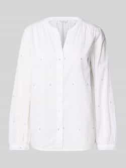 Tom Tailor Regular fit blouse met lange mouwen van puur katoen
