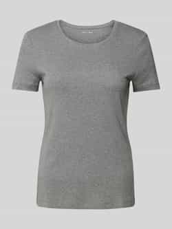 Christian Berg Woman T-shirt met geribde ronde hals