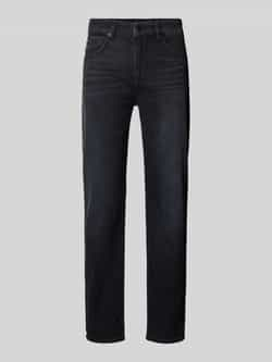 Hugo Boss Klassieke Straight Leg Zwarte Denim Jeans Black Heren