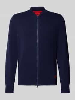 HUGO Regular fit gebreid jack van puur katoen model 'SAN JAQUE-C'