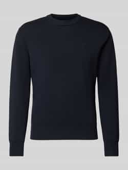 Replay Gebreide pullover met labelstitching
