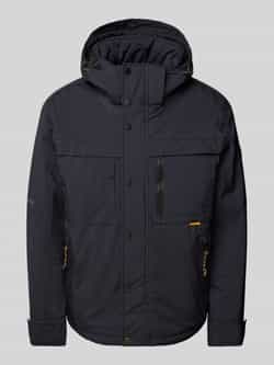Camel active Jas met afneembare capuchon Blue Heren