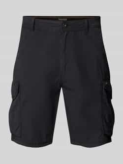 Napapijri Loose fit korte cargobroek met logostitching model 'NOTO 2.0'