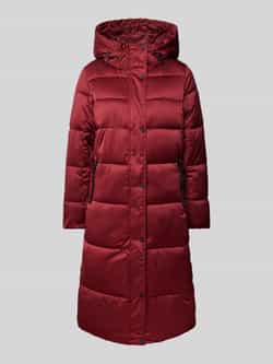 S.Oliver RED LABEL Regular fit gewatteerde lange jas in satijnlook