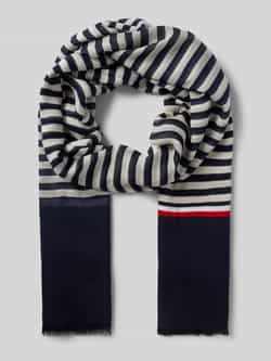 Tommy Hilfiger Sjaal ESSENTIAL FLAG SCARF Met strepenpatroon en kleurdetails