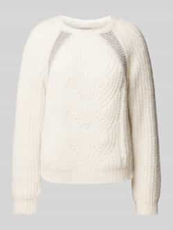 Liu Jo White Gebreide pullover met ronde hals