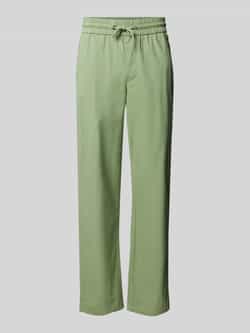 Blend Regular fit linnen broek met tunnelkoord model 'BAY'