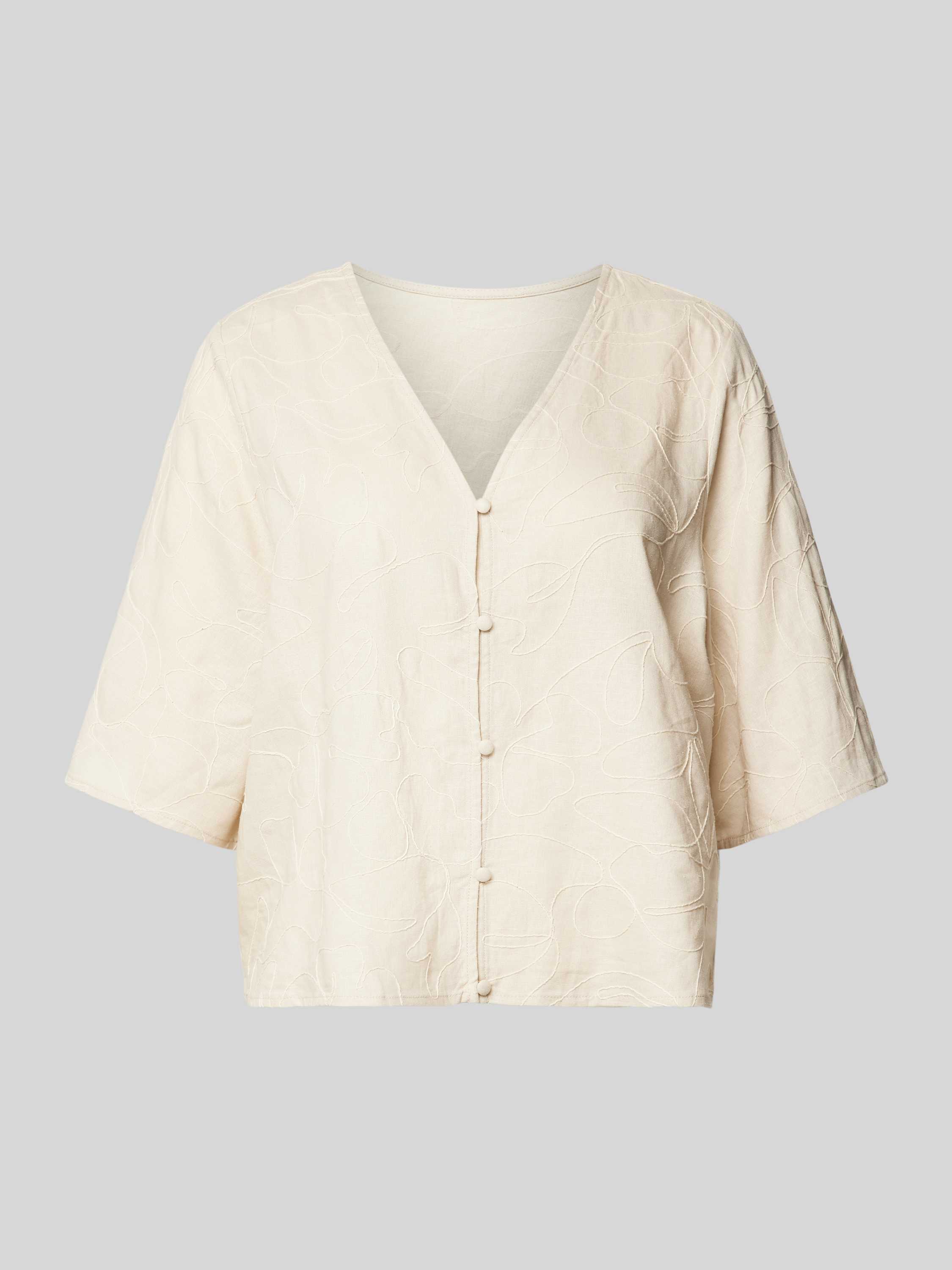 MSCH Copenhagen Linnen blouse met V-hals model 'Ilektra'