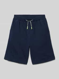 S.Oliver sweatshort donkerblauw Effen 104 | Sweatshort van